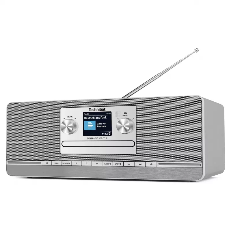 TechniSat DIGITRADIO 372 CD IR rádio internet analógico e digital antracite, prateado