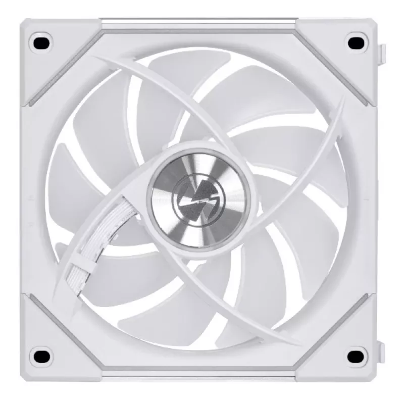 Ventoinha Lian Li UNI FAN SL-INF Wireless ARGB PWM 120mm — branco, sistema de ventoinhas modular magnético