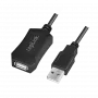 Cabo repetidor USB 2.0 LogiLink - 5,0 m cabo USB 5 m USB A