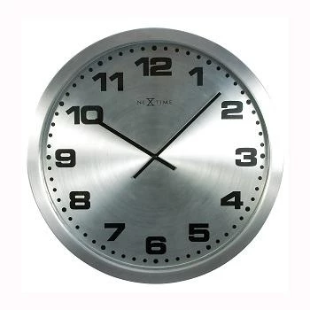 NeXtime Relógio de parede 2906zw Mercure, Ø25 cm, prateado