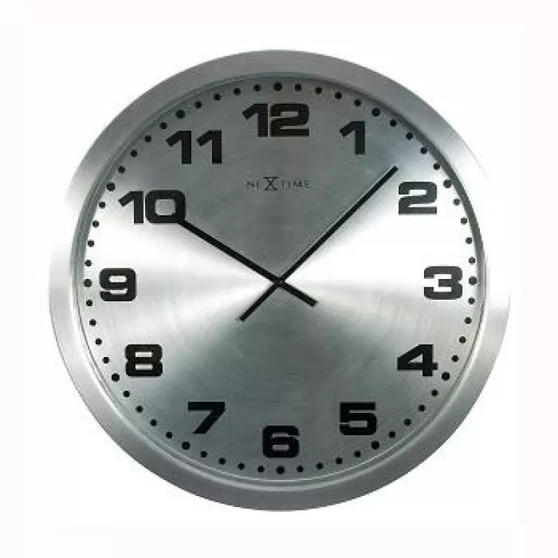 NeXtime Relógio de parede 2906zw Mercure, Ø25 cm, prateado