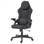 Cadeira gaming Deltaco DC130 Soft Woven Mesh preta (GAM-180)