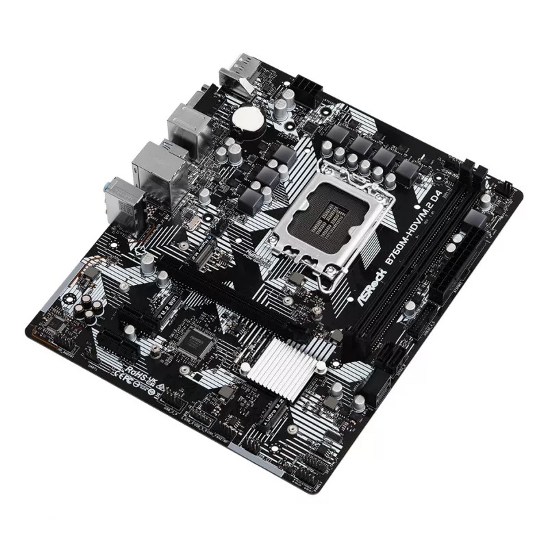 Placa-mãe ASRock B760M-HDV/M.2 D4 DDR4 LGA 1700 Micro-ATX