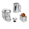 Conjunto de pequeno-almoço KLEIN prateado – conjunto de brincar de cozinha de pequeno-almoço para crianças