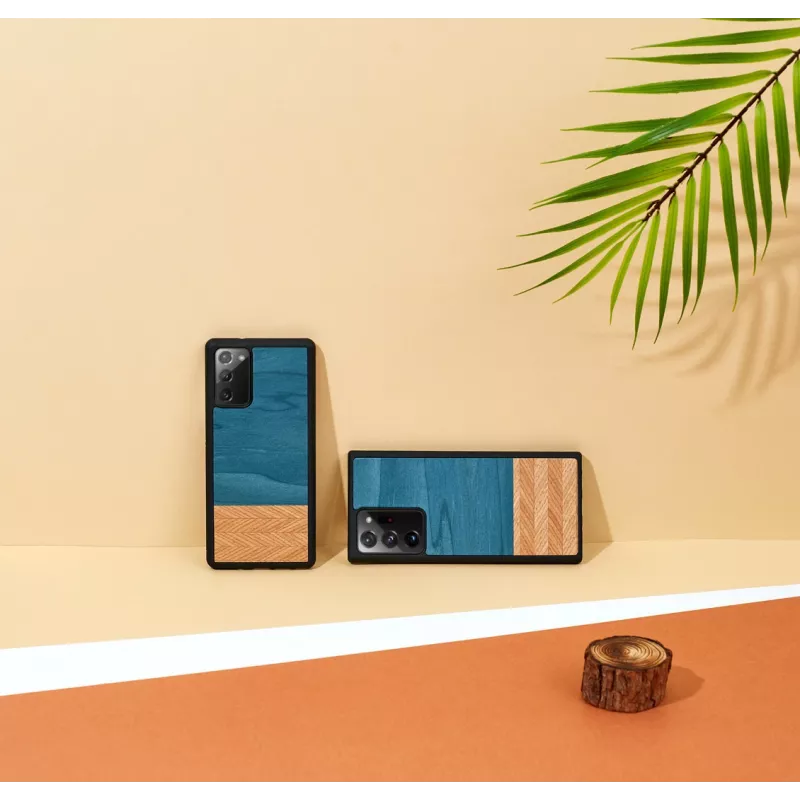 Capa para smartphone man and wood Galaxy Note 20 Denim preto – capa protetora estilo denim
