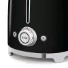 Smeg - TSF02 Torradeira 4 fatias - Preto/lacado/LxAxP 41x20,8x21,5 cm/6 níveis de torra/1500W