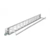 Patch panel 19 polegadas DELOCK 24 portas Keystone, portas inclináveis, alívio de tensão, 1U metálico