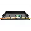 Painel de encaminhamento de fibra ótica DeLOCK 19 polegadas 1U preto montagem em rack 1U