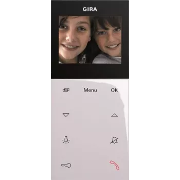 Posto de habitação Gira 123903 Video AP Plus, saliente, System 55, branco puro