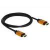 Cabo HDMI DeLOCK 85728 1,5 m Type-A preto dourado