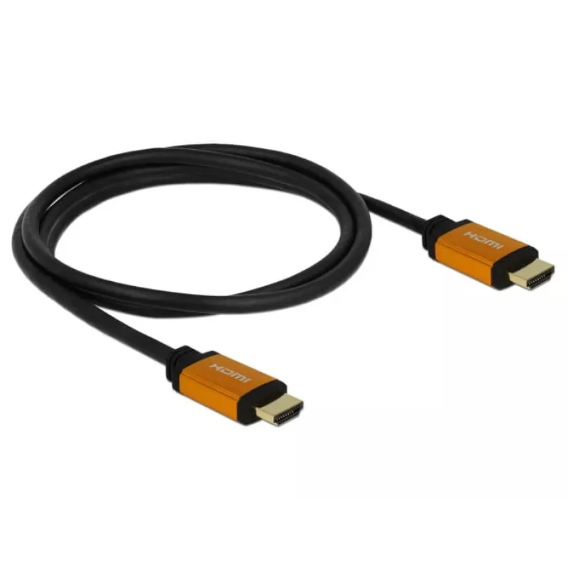 Cabo HDMI DeLOCK 85728 1,5 m Type-A preto dourado