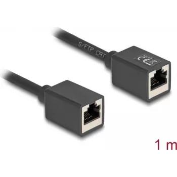 Cabo de rede DeLOCK 90325 RJ-45 Cat6a 1 m preto