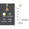 Beper P201UTP305 candeeiro LED recarregável de altura ajustável, de chão e para montagem na parede, 2,3 W, regulável, branco