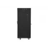 Rack autónomo LANBERG FF01-6627-12BL 19 polegadas 27HE 600x600 mm porta de vidro, capacidade de 800 kg
