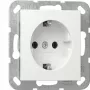 Tomada SCHUKO gira System 55 branco puro modelo 418803 — tomada de contacto de proteção de encastrar