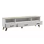 Suporte de TV Cama LOTTA 180cm branco + carvalho sonoma