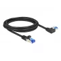 Cabo de rede DeLOCK RJ45 Cat.6A S/FTP 2m preto