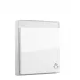 Mecanismo de interruptor de tecla gira para símbolo de campainha e conjunto de fixação System 55 modelo 367303 em branco puro