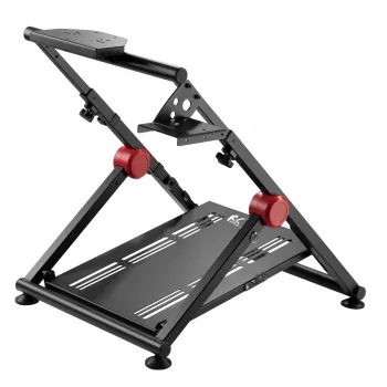 Suporte dobrável de aço para volante de gaming NanoRS RS155 com suporte para pedais ajustável antiderrapante