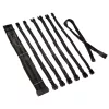 Conjunto de extensão de cabos Kolink Core Pro 12V 2x6-Pin Tipo 1 – Jet preto/gunmetal