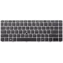 Teclado de substituição para portátil HP, layout alemão, para EliteBook 745 G3