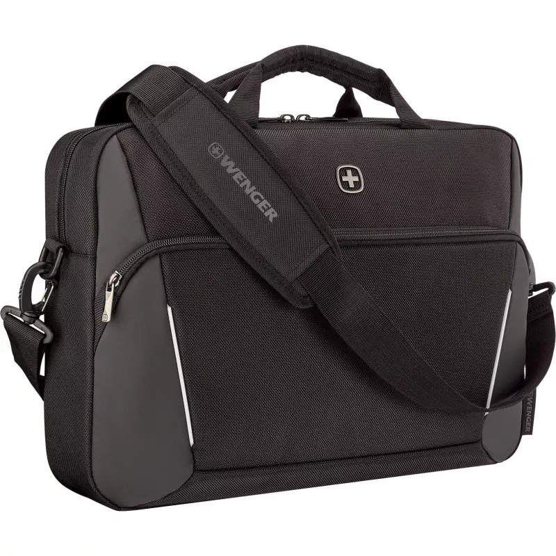 Pasta para portátil Wenger XE Compact Brief 16 com compartimento para tablet, preto