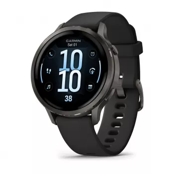 Garmin Venu 4 3,05 cm (1,2) AMOLED 41 mm Digital 390 x 390 píxeis Ecrã tátil preto Wi-Fi GPS (satélite)