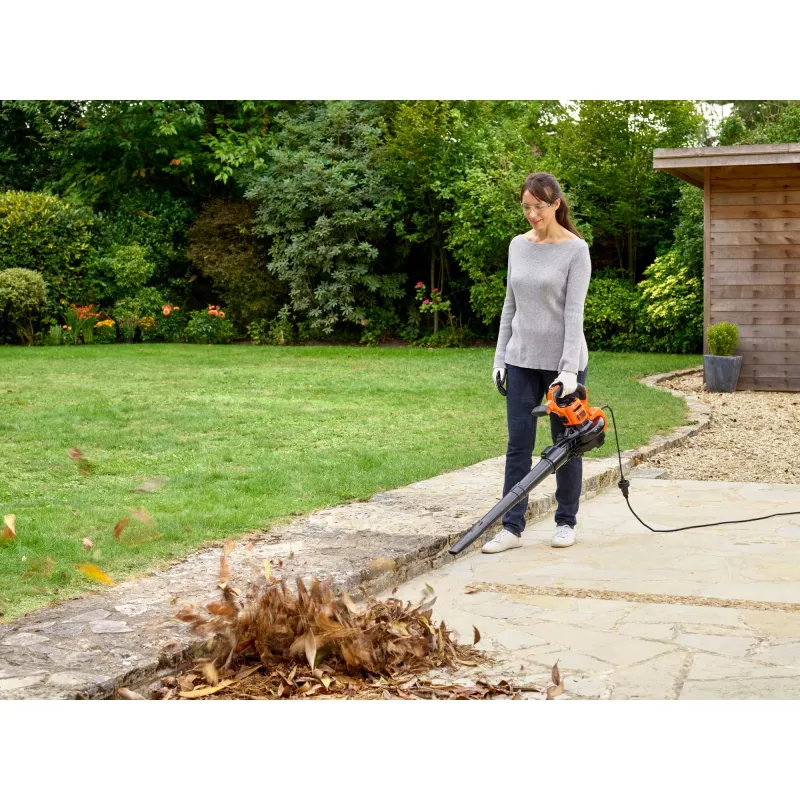 Black & Decker BEBLV301-QS soprador/aspirador de folhas 3 em 1, 3000 W