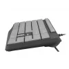 Teclado com fios tamanho completo NATEC NKL-1507 USB QWERTY US International cinzento/preto, 105 teclas, teclado numérico