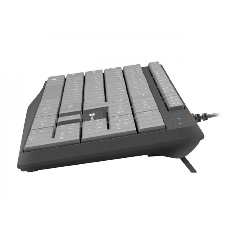 Teclado com fios tamanho completo NATEC NKL-1507 USB QWERTY US International cinzento/preto, 105 teclas, teclado numérico