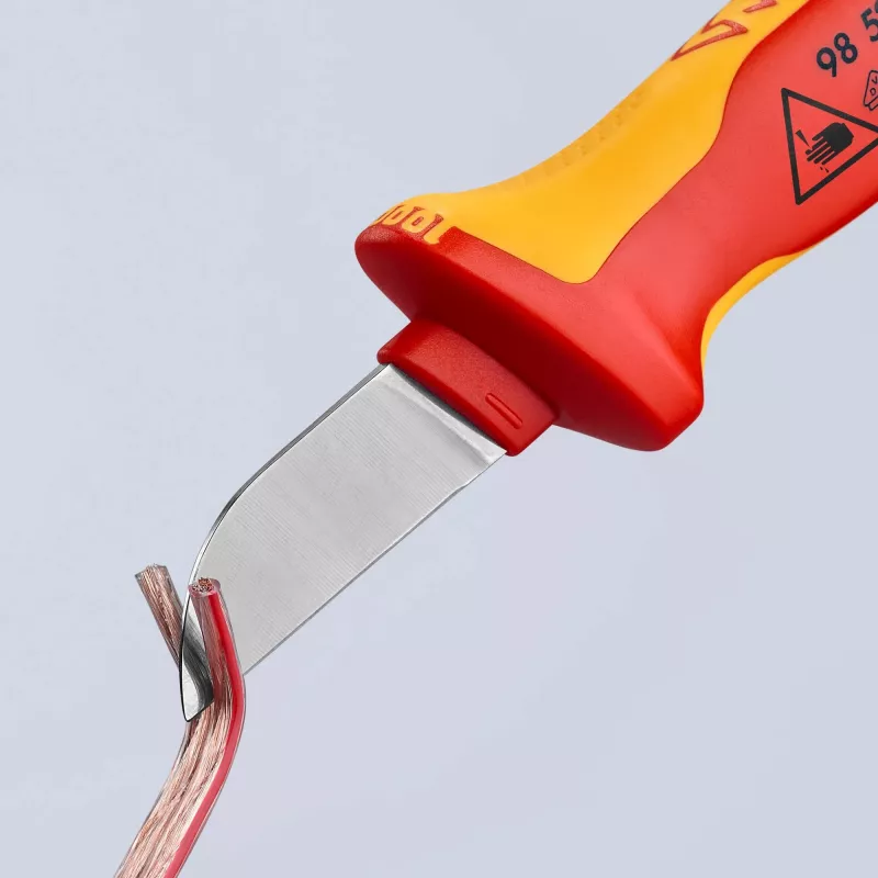 Faca de cabo Knipex VDE 180 mm com - tampa de proteção