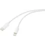 Cabo USB Renkforce USB 2.0 ficha USB-C ficha Apple Lightning branco (RF-6857550)