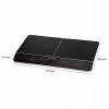 Placa de indução PROFI COOK PC-DKI 1067, 3500W, 2 zonas de cozedura, preta