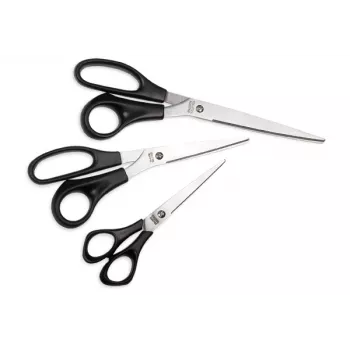 Tesoura Forpus FO60602 tesoura de escritório corte reto preto