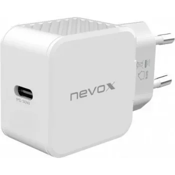 nevox Carregador USB PD Type-C (fonte de alimentação) 30 Watt Branco (2008)