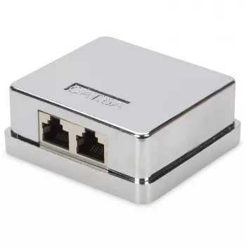 Caixa saliente Digitus CAT 6A 2 portas