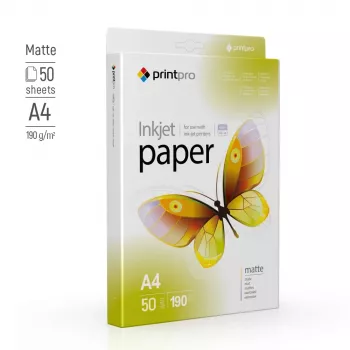 Papel fotográfico ColorWay, 50 folhas | 190 g/m² | A4 | Mate