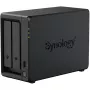 Servidor de armazenamento NAS SYNOLOGY DP320 Desktop R1600, 8 GB RAM, 16 TB, 2 baías, suporte HDD, RAID, Preto