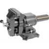 Torno YATO YT-6505, ferro fundido, 10 cm de abertura, base giratória, 11 kg