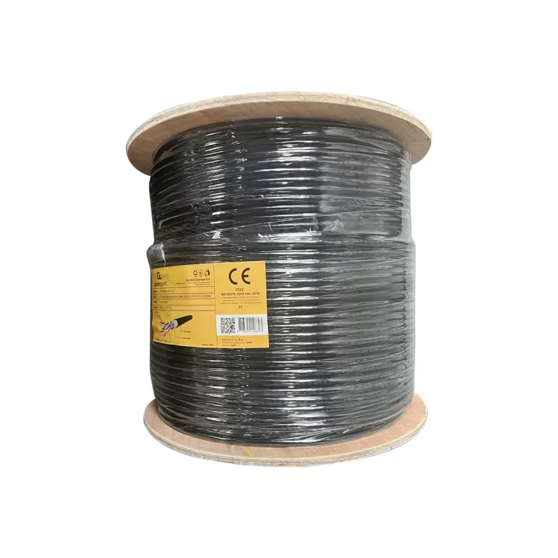 Cabo LAN exterior Gembird CAT6 UTP maciço 305 m preto