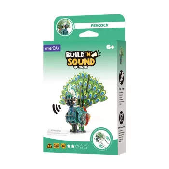 Puzzle 3D MierEdu Build and Listen - Pavão