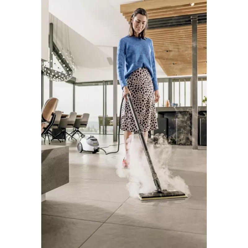 Limpa-vapores cilíndrico Kärcher SC 5 EasyFix IRON 1,5 l 2250 W preto, branco