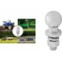 Bola de engate de reboque IWH 19614, capacidade de carga 2000 kg, 50 mm, aço, prateado