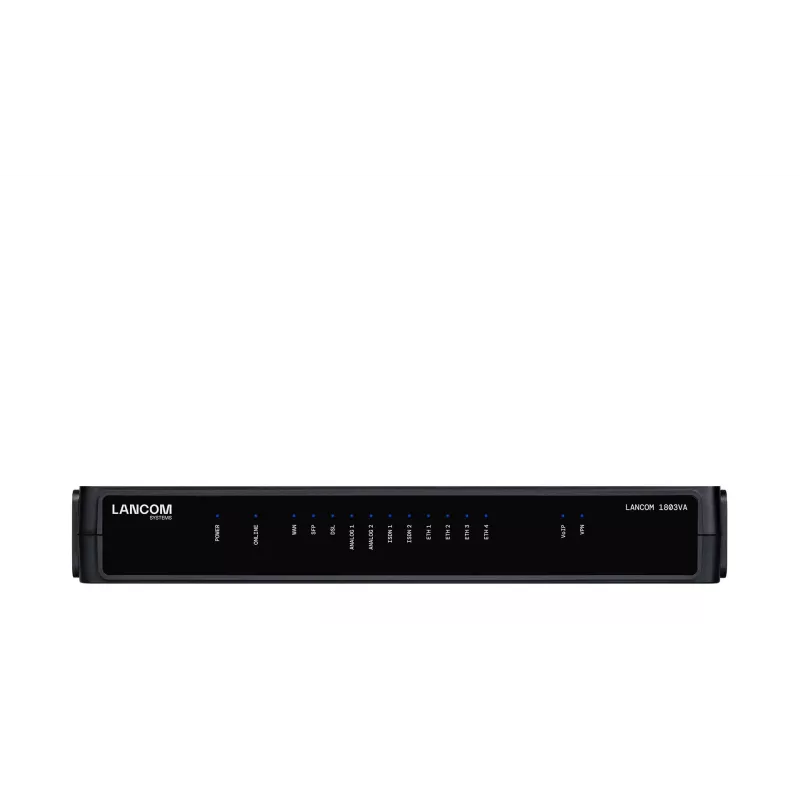 Router LANCOM 1803VA preto 1 ventoinha SNMP Ethernet 10 100 1000 Mbit/s