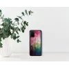 Capa de telemóvel iKins para Samsung Galaxy S20+ — design flores aquáticas, preto