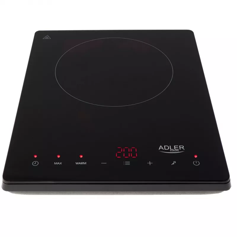 Placa de cozinha Adler AD 6513 Preta Aparelho de mesa 29 cm Zona Placa de indução 1 Zona(s)