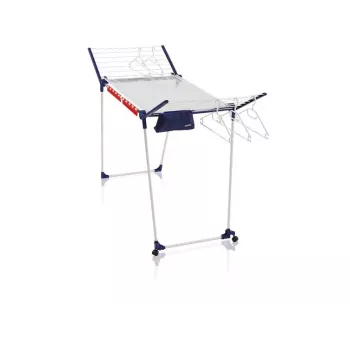 Estendal de chão Leifheit Pegasus 200 — azul/branco