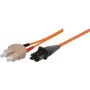 Tecline exertis Connect - Cabo patch - SC multimodo (M) para MT-RJ multimodo (M) - 7,5 m - fibra ótica - 50/125 micrómetros - OM2 - laranja (75007)