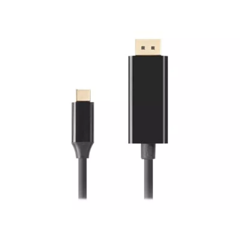 Adaptador USB-C para DisplayPort Lanberg CA-CMDP-10CU-0018-BK Preto 1,8 m