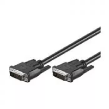Cabo DVI-D FullHD Dual Link Wentronic Goobay, preto, 2 m - ficha DVI-D Dual-Link (24+1 pinos) > ficha DVI-D Dual-Link (24+1 pinos) (50851)